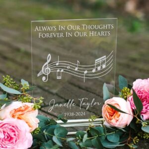 Tranquility Acrylic Memorial Plaque